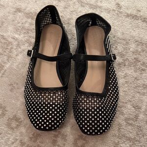 Sincerely Jules Black Studded Flats